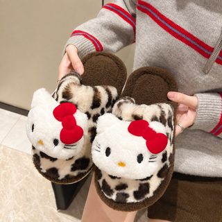 가을 신상 고용모치 귀여운 고양이 소녀풍 털 끌기 작은 호피 무늬 트렌드