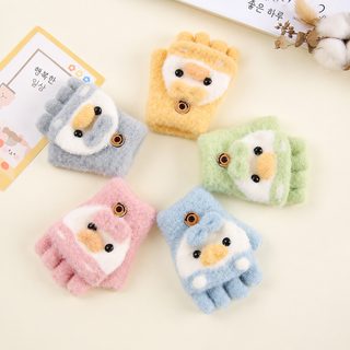 아기 겨울 보온 벙어리장갑 1~3세 유아 남녀공용 귀여운 캐릭터 뒤집개 양용