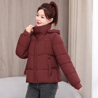 여성 겨울 후드 솜패딩 점퍼 두꺼운 보온 루즈핏 외투