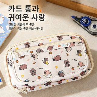 카피바라 캐릭터 필통 대용량 방수 초등학생 여학생 어린이 문구 파우치 202