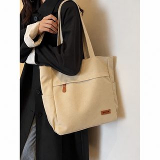 캔버스 가방 캔버스 일본계 대용량 신상 학생 수업 백합 레저 심플 한 어깨