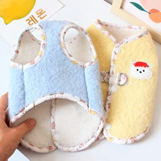 강아지 고양이 가을겨울 보온 조끼 테디 비숑 산책용 코랄퍼 털옷