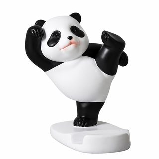 새로운 창의 취미 플라스틱 만화 판다 데스크톱 핸드폰 브래킷 창의 선물 장식 귀여운 작은 진열대
