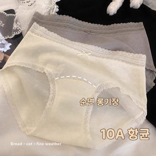 10A 플러스 롱백힙 달콤하고 편안한 팬티 여성 삼각바지 2025 신상 레이스 소