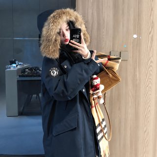 작업복 패딩 면복녀 2026년 겨울 신형 학원 풍파 극복 면옷 두꺼운 커플 외투