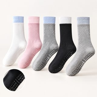 아정가 도매 양말 여자 순면 춘추 필라테스 전문 요가 미끄럼 방지 중통 운