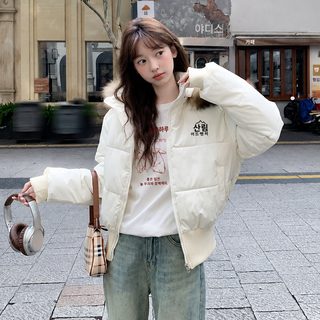 미국식 겨울 쇼트 칼라 패딩 면복 여자 2025 신상 허리 걷어 날씬한 느낌 학생 면옷 면저고리 외투