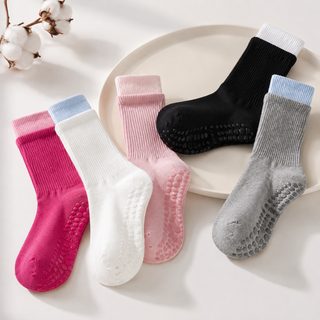 아청자 여성 순면 필라테스 요가 미끄럼방지 중목 스포츠 양말 사계절 고탄