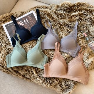 여성 모달 노와이어 브라 작은가슴 볼륨업 상박하후 3/4컵 심리스 통기성 브