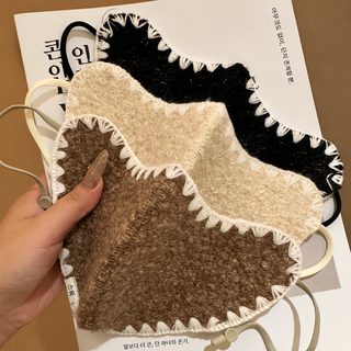 겨울 방한 마스크 입체 조절형 귀걸이 두꺼운 기모 방풍 자전거 얼굴 보온