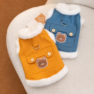 소형견 겨울 패딩 조끼 하네스 강아지 옷 테디 비숑 포메라니안 슈나우저