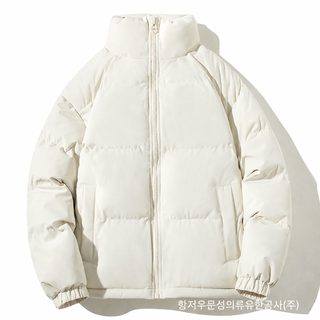 크로스보더 전자상거래 커플 빵복 남성 겨울 청년 보온 면복 외투 입깃 느