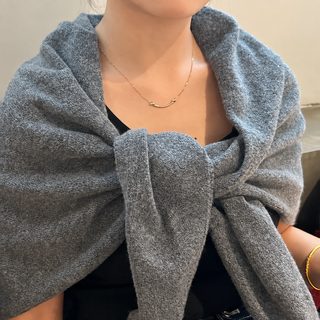 여성 봄가을 단색 삼각 스카프 보온 목도리 숄 데일리 패션