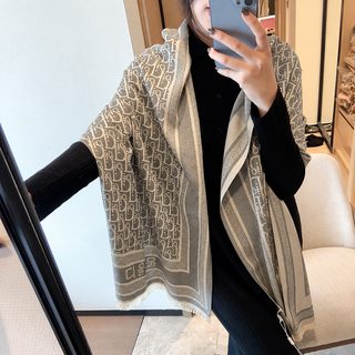 정확한 신상 D 자모 천사면 여자 에어컨실 숄 목도리 겉에 가을 겨울 백합