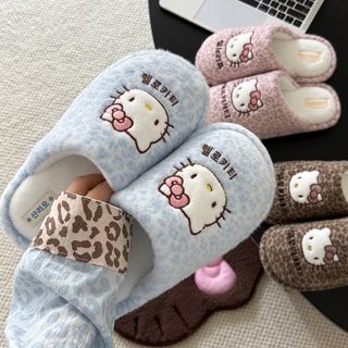 삼려구 정품 HelloKitty 털털 슬리퍼 2026 가을 겨울 신상 패션 백합 캐주얼 가