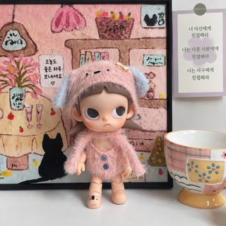 Zsiga 가자제 1/8 가동 인형용 강아지 고양이 헤드웨어 의상 액세서리