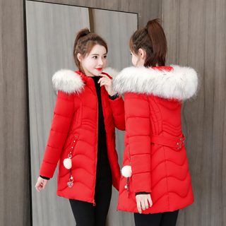 2026 겨울 여성 퍼카라 롱 패딩 점퍼 한국 스타일 슬림핏 후드 누빔 보온 아