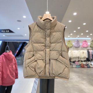2026秋冬马夹女短款背心宽松坎肩立领马甲外套休闲无袖日韩内搭