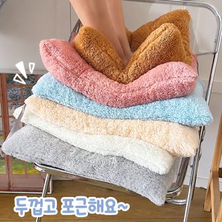 두꺼운 양면 기모 방석 순색 가정용 편안한 의자 매트리스 베란다 다다미 바닥 매트리스 부드러운 학생 의자 매트리스