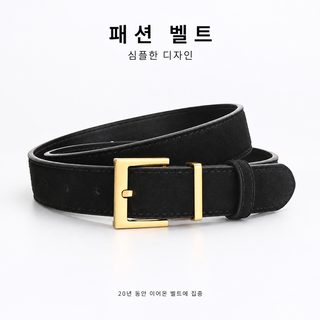 리얼 가죽 스웨이드 벨벳 벨트 여성 장식 패션 심플 고급 홍콩식 복고 문예