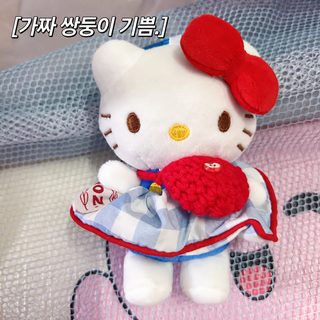 고양이 키티 걸이 사과 숄더백 트위드 스커트 kt 걸이 열쇠고리 가방 인형 걸이 절친 선물