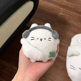 可爱胖嘟嘟小猫蛋四叶草小猫玩偶毛绒挂件超包萌书挂件钥匙扣挂饰