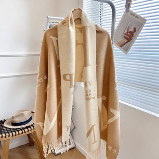 가을 겨울 신상 알파벳 모방 캐시미어 목도리 왕홍 한국판 보온 목도리 백