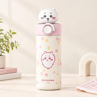 chiikawa艾可思公仔弹盖保温杯450mL 高颜值立体公仔学生吸管水杯