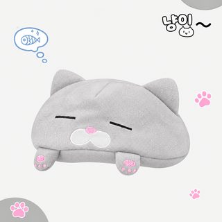 25 가을 겨울 신상 귀엽고 나른한 졸음 고양이 털털 작은 발톱 귀 베레모 백
