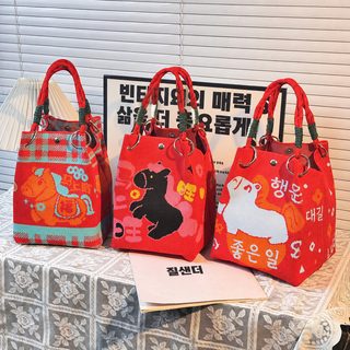 300종 오리지널 니트 링 버클 토트백 대용량 출근 데일리 사각 수납가방