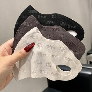 가을 겨울 입체 무봉제 기모 방한 마스크 남녀공용 엠보싱 패턴 귀걸이형