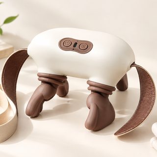 충전식 4D 손 지압식 온열 목 어깨 마사지기 경추 목 마사지기