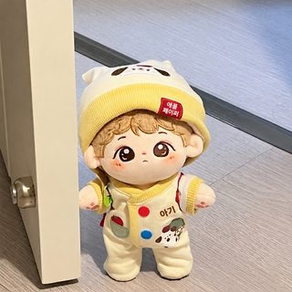 큰 사과 한 알 귀여운 20cm 솜 인형 와복 와복 스웨터 인형 피규어 옷 갈아입
