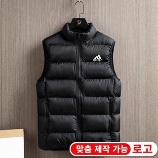 남성 겨울 패딩 조끼 기모 보온 민소매 베스트 커플 캐주얼 아우터