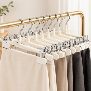 바지 걸이 바지 집게 넓이 집게 바지 옷걸이 집 흔적 없이 널다 jk 치마 집게