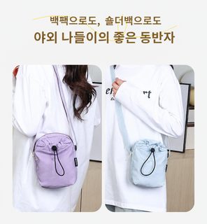 한국계 신형 캐주얼 핸드폰 가방 심플하고 가벼운 숄더 크로스백 멀티 포켓