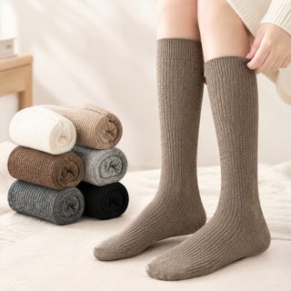 아정네 집 도매 양모 종아리 양말 여자 장통 가을 겨울 두께 보온 미압 날씬
