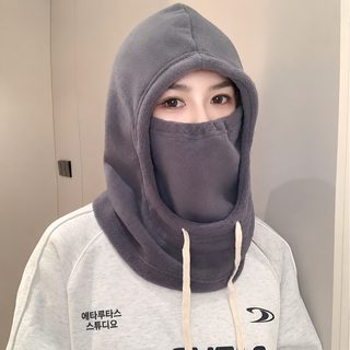 평소 칭찬 복합 넓은 테두리 줄뽑기 큰 모자 두께 보온 라이딩 모자 옥외 남