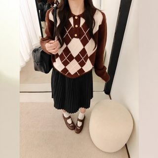 잉외 가을 겨울 신상 나른한 백합 부드러운 찰스웨터 여한계 학원풍 링거