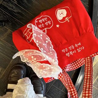 러블리 한국계 ins 버무리 레드 애플백녀 2025 신상 나른한 바람 토트백 대용