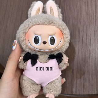 LABUB 세대 여름 리본 비키니 인형옷 에나멜 피규어 교체 액세서리 3색