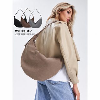 미라드 여성 만두백 2025 가을 소프트 빈티지 숄더백 크로스백 대용량 PU 가
