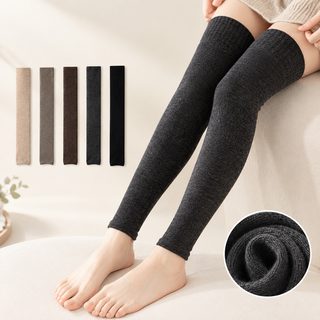 아정가 맞춤형 메리노 양모 무릎 보호대 양말 튜브 두꺼운 여성 무릎 보온