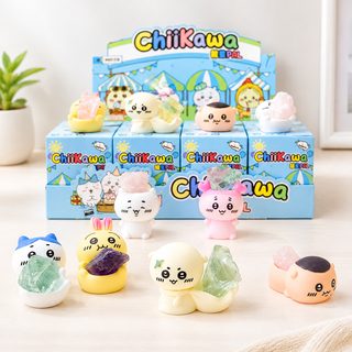기담 자조 곰 시계형 달걀 꼬기 Chiikawa 기이카와 만화 에너지 석맹함 손판