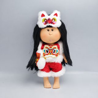 Mia 스페인 감자인형 24cm용 신년 당나라풍 사자춤 의상 4종 세트