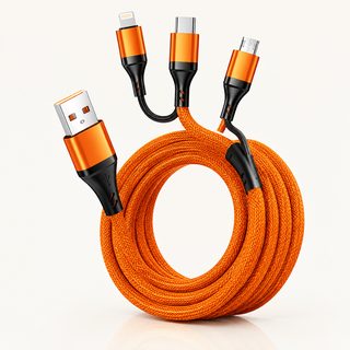 240W 나일론 마그네틱 4in1 고속충전 케이블 USB C타입 아이폰 화웨이 호환 1m