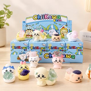 奇谭自嘲熊时钟款扭蛋Chiikawa吉伊卡哇卡通能量石盲盒手办小摆件