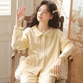 봄 가을 신상 구름 면 긴팔 긴바지 여성 캐주얼 심플 투피스 겉으로 터틀넥