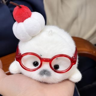 새로운 모직 작은 바다표범 아기 피규어 걸이 수공 해양 수호 모방 가방 걸이 장식