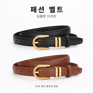 여성 소가죽 벨트 골드 버클 청바지용 빈티지 캐주얼 허리띠 100cm 110cm